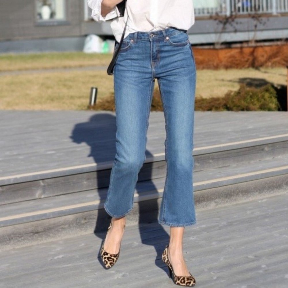 J. Crew Billie Demi Boot Crop Jeans